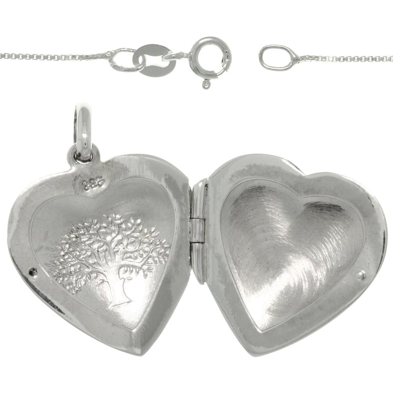 Colgante Árbol de la Vida de Plata de Ley con Cadena 45.72 cm