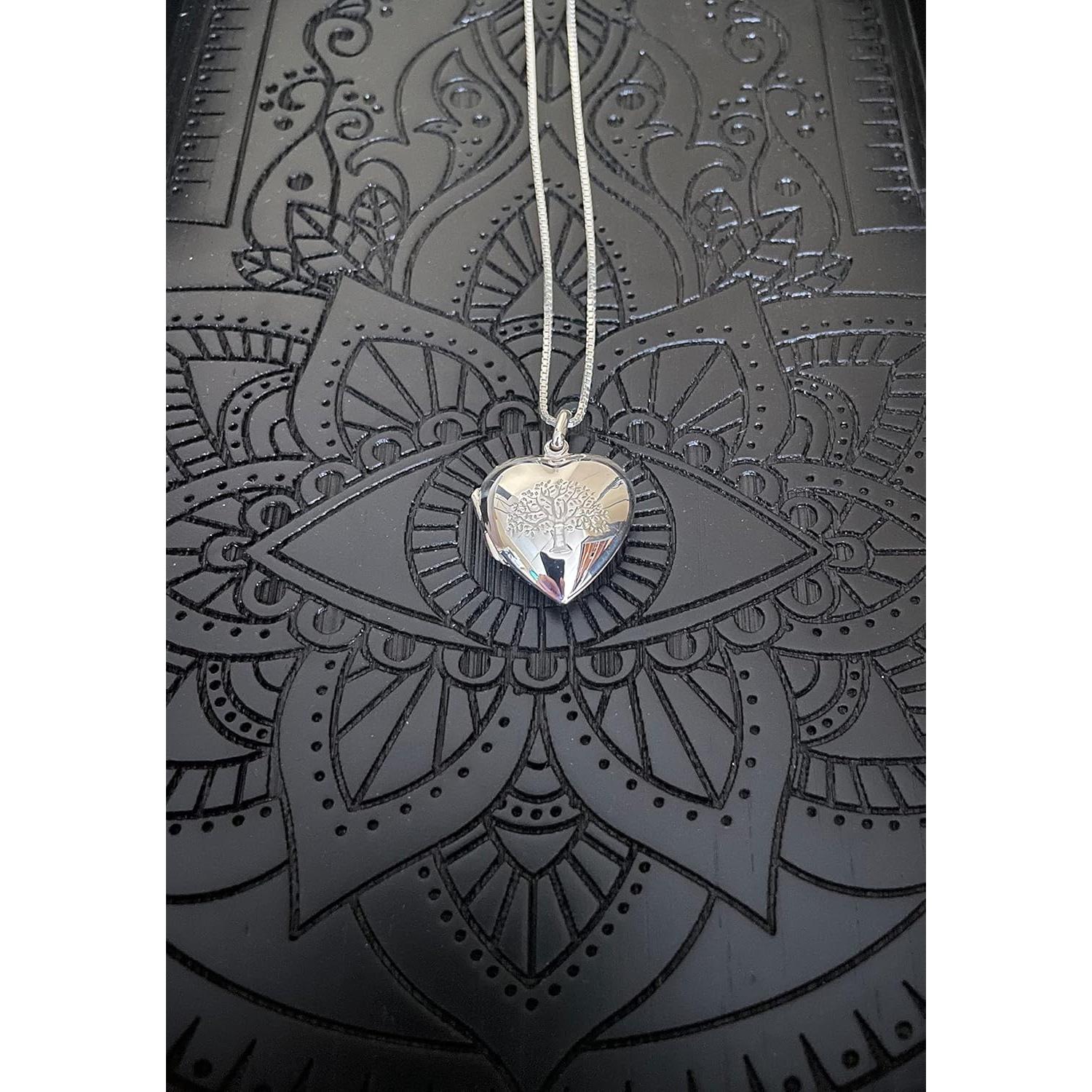 Colgante Árbol de la Vida de Plata de Ley con Cadena 45.72 cm