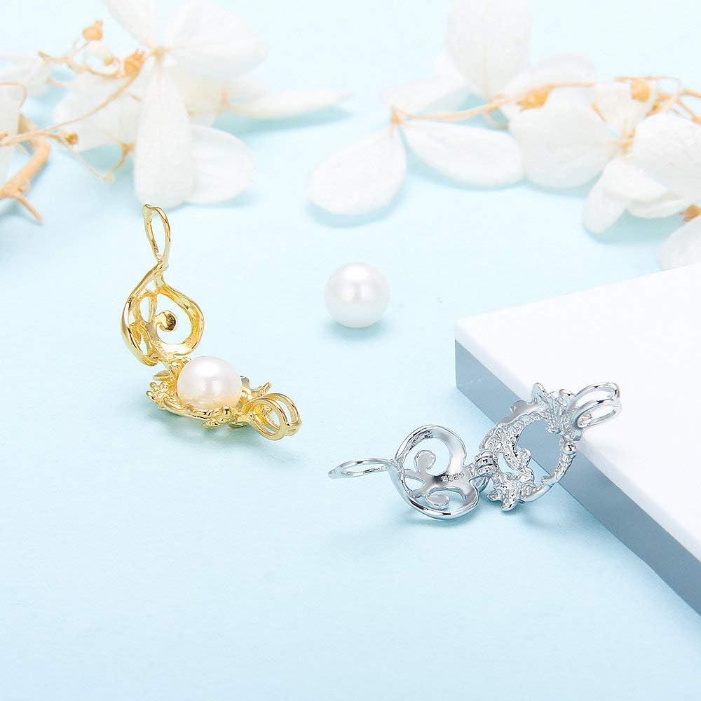 Colgante de Jaula de Flores LGSY en Plata Esterlina 925