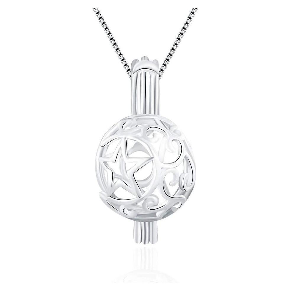 Colgante de Jaula de Estrella de Plata Esterlina 925 LGSY