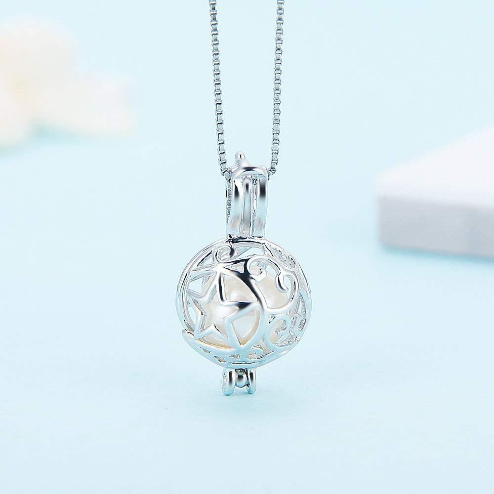 Colgante de Jaula de Estrella de Plata Esterlina 925 LGSY