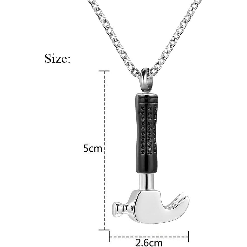 Collar Urna para Cenizas YQSLIN con Alas de Ángel 12x10cm