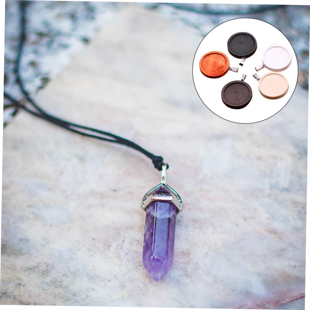 Colgantes DIY de Madera y Acero Inoxidable Gadpiparty - 5 Piezas