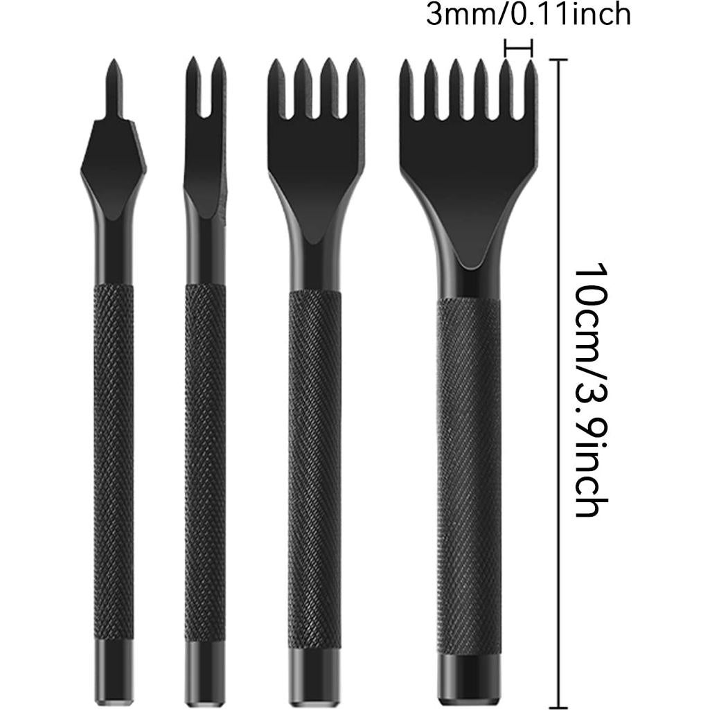 Juego de herramientas de perforación de cuero Ldirect 3mm