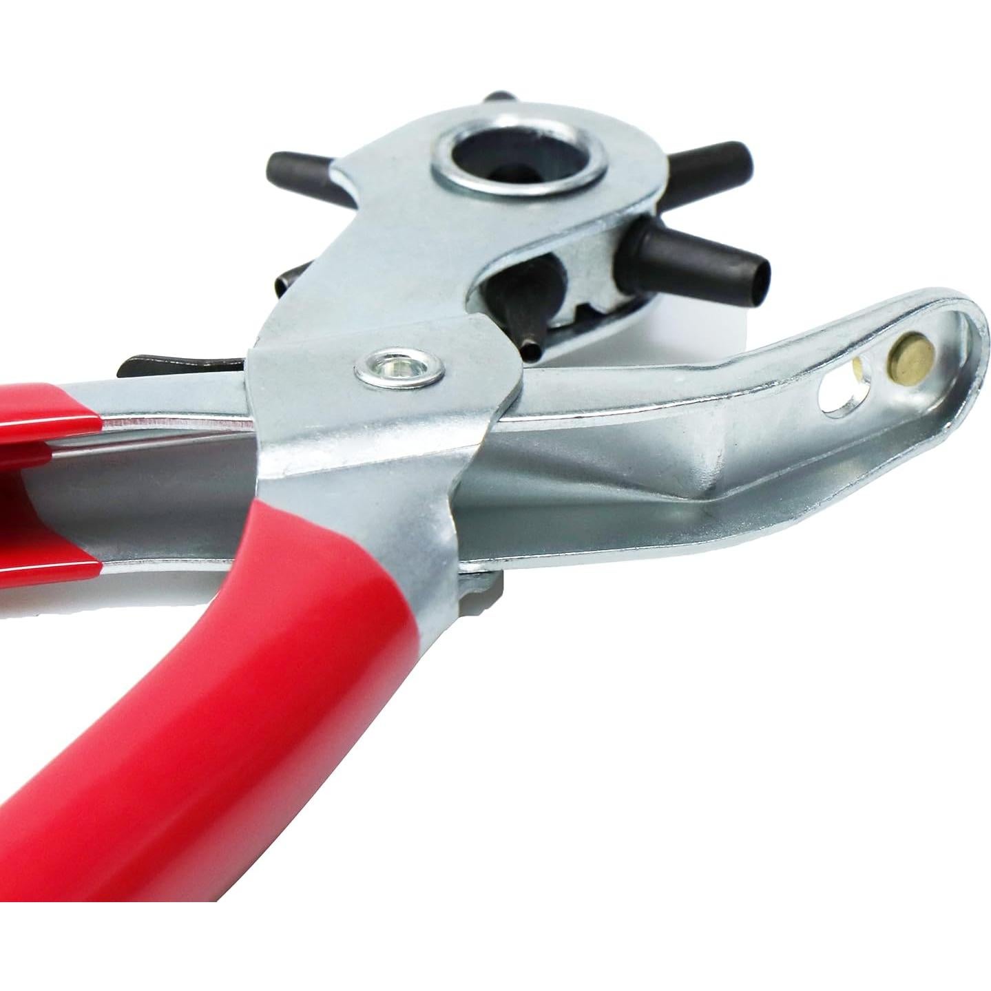 Perforadora de Agujeros de Cuero DRWH, 6 Posiciones, Ergonómica