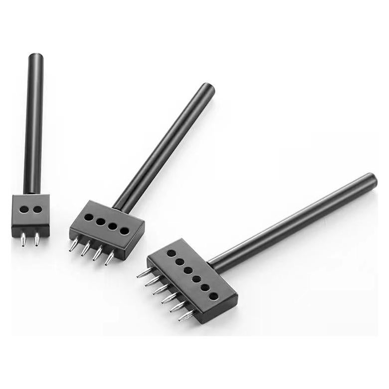 Juego de Perforación de Agujeros Redondos de Cuero RONGXINGSHENG 3pcs 6MM