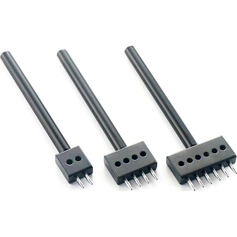 Juego de Perforación de Agujeros Redondos de Cuero RONGXINGSHENG 3pcs 6MM