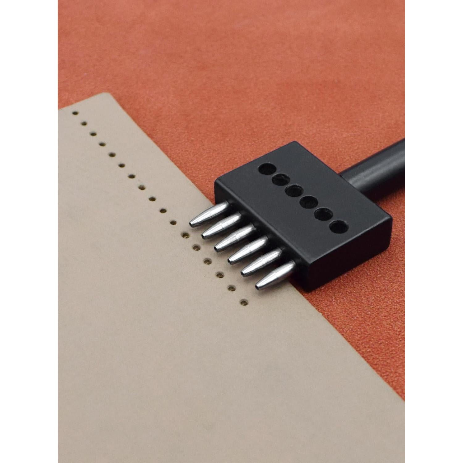 Juego de Perforación de Agujeros Redondos de Cuero RONGXINGSHENG 3pcs 6MM