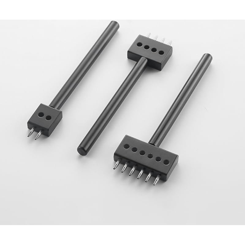 Juego de Perforación de Agujeros Redondos de Cuero RONGXINGSHENG 3pcs 6MM