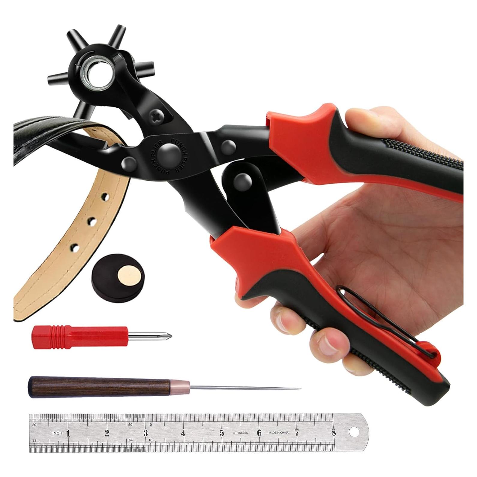 Juego de Perforadores de Cuero NXTOV - Kit Profesional 6 Tamaños