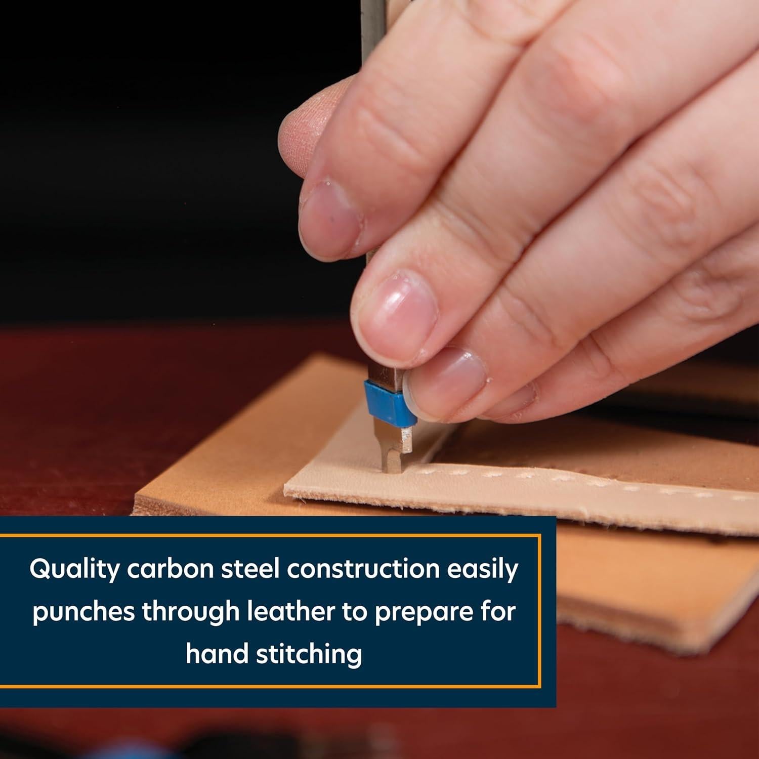 Juego de Punzones de Cuero Weaver 5mm - Cuchillos de Costura