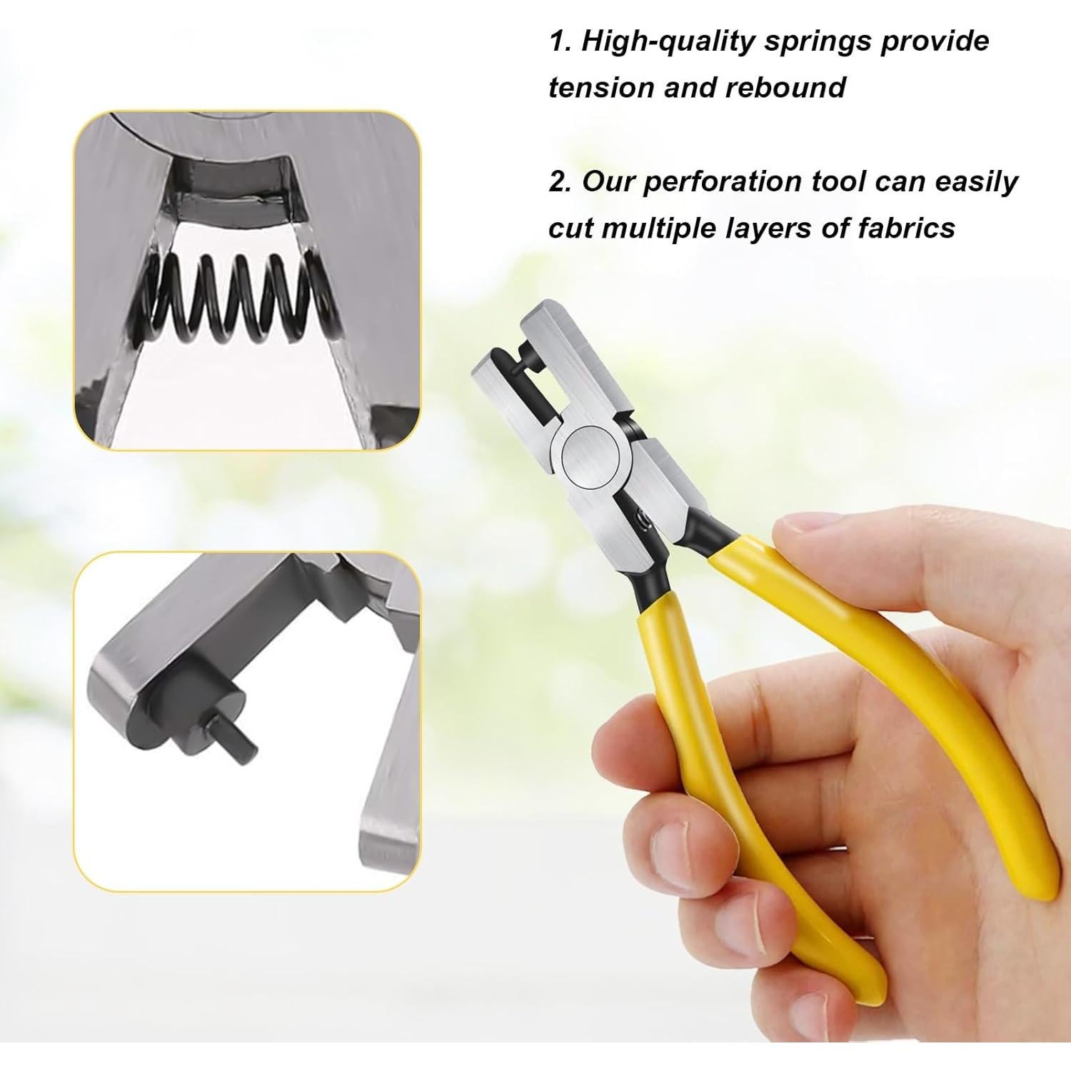 Perforador de Agujeros de Cuero QBXMY7 2.0mm Ergonómico