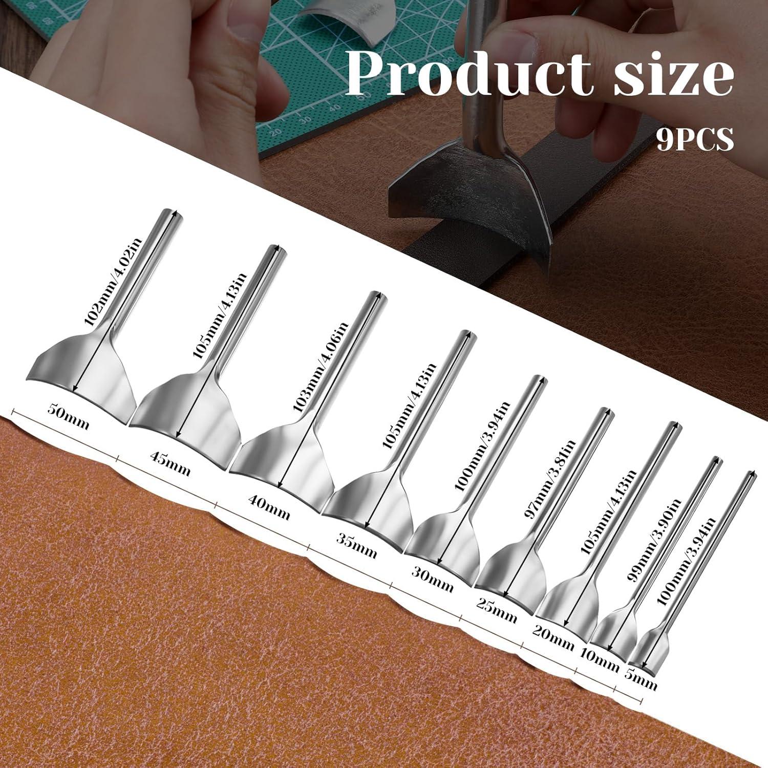 Juego de 9 Piezas Herramientas de Perforación de Cuero FdcLixuvol