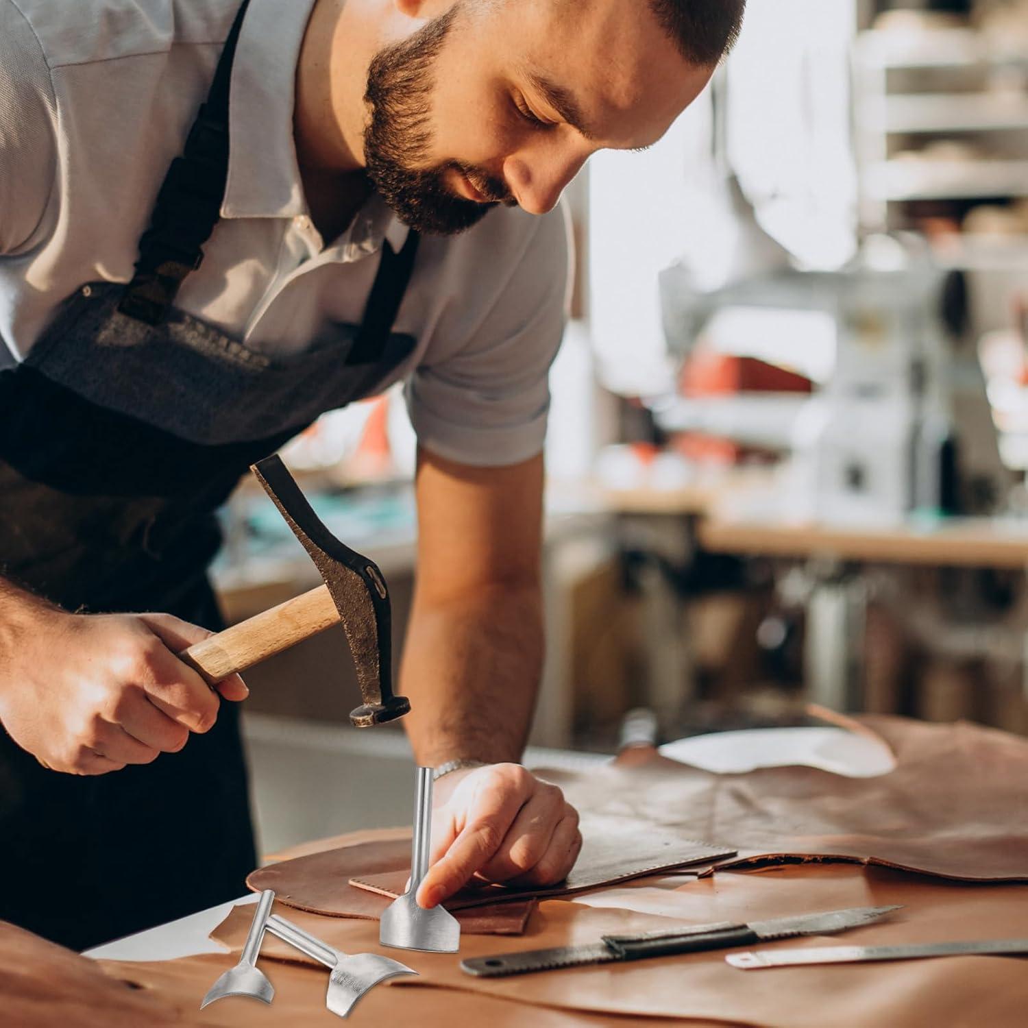 Juego de 9 Piezas Herramientas de Perforación de Cuero FdcLixuvol
