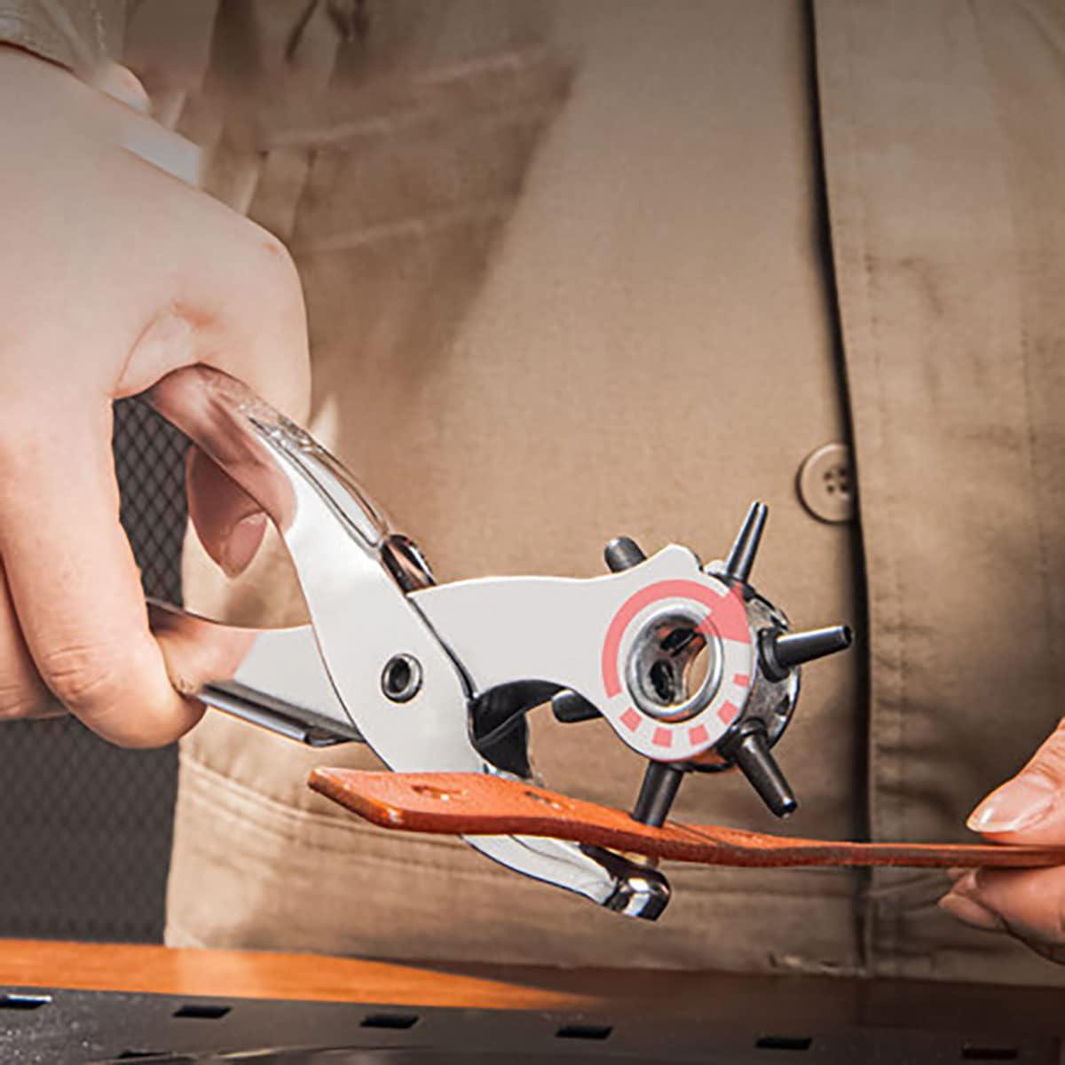 Juego de Perforación de Agujeros de Cuero YYaaloa 6 Tamaños