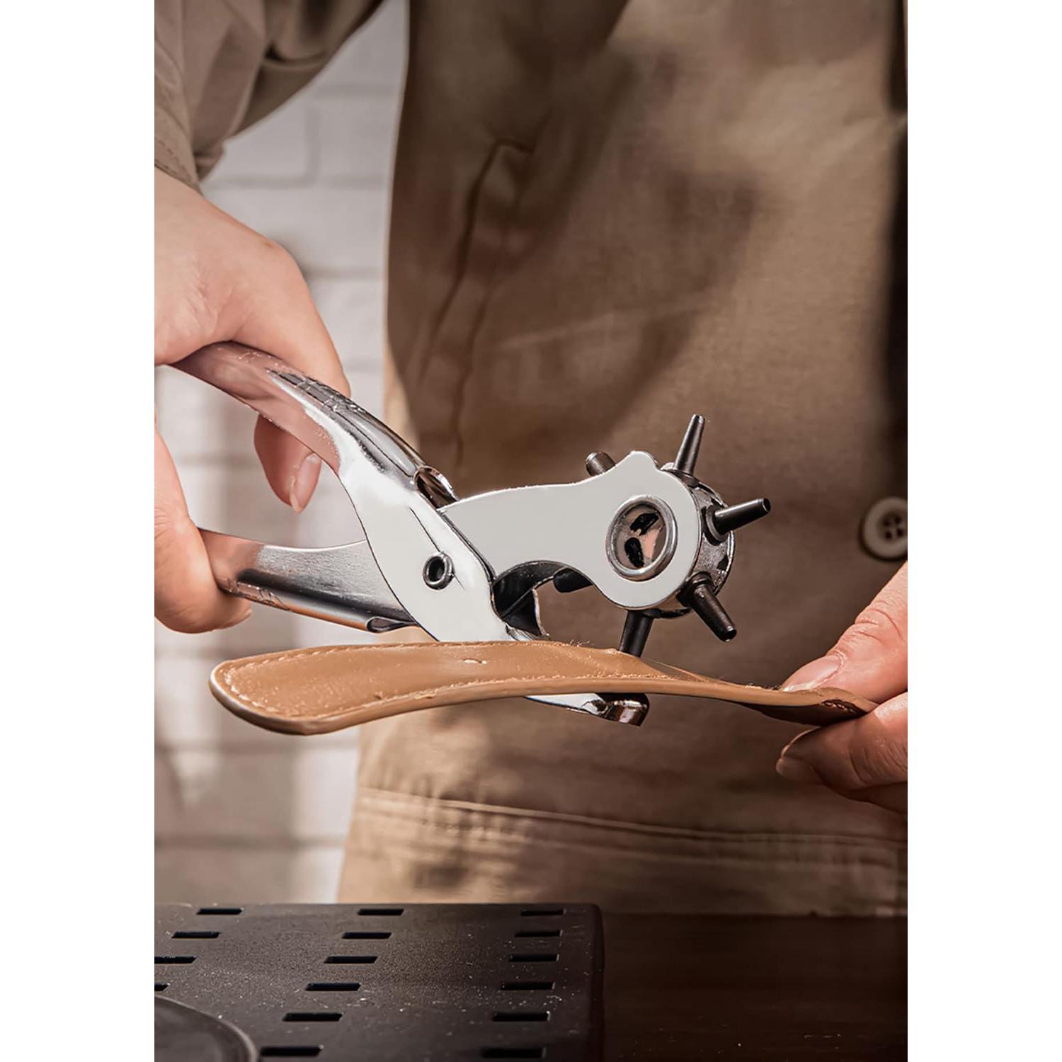 Juego de Perforación de Agujeros de Cuero YYaaloa 6 Tamaños