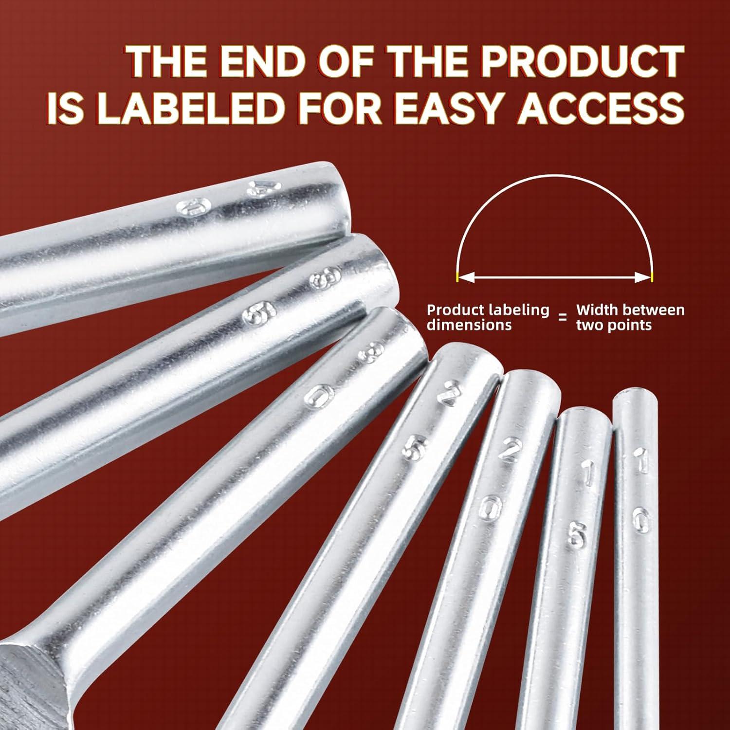 Juego de 7 herramientas de artesanía en cuero Jyvrixa