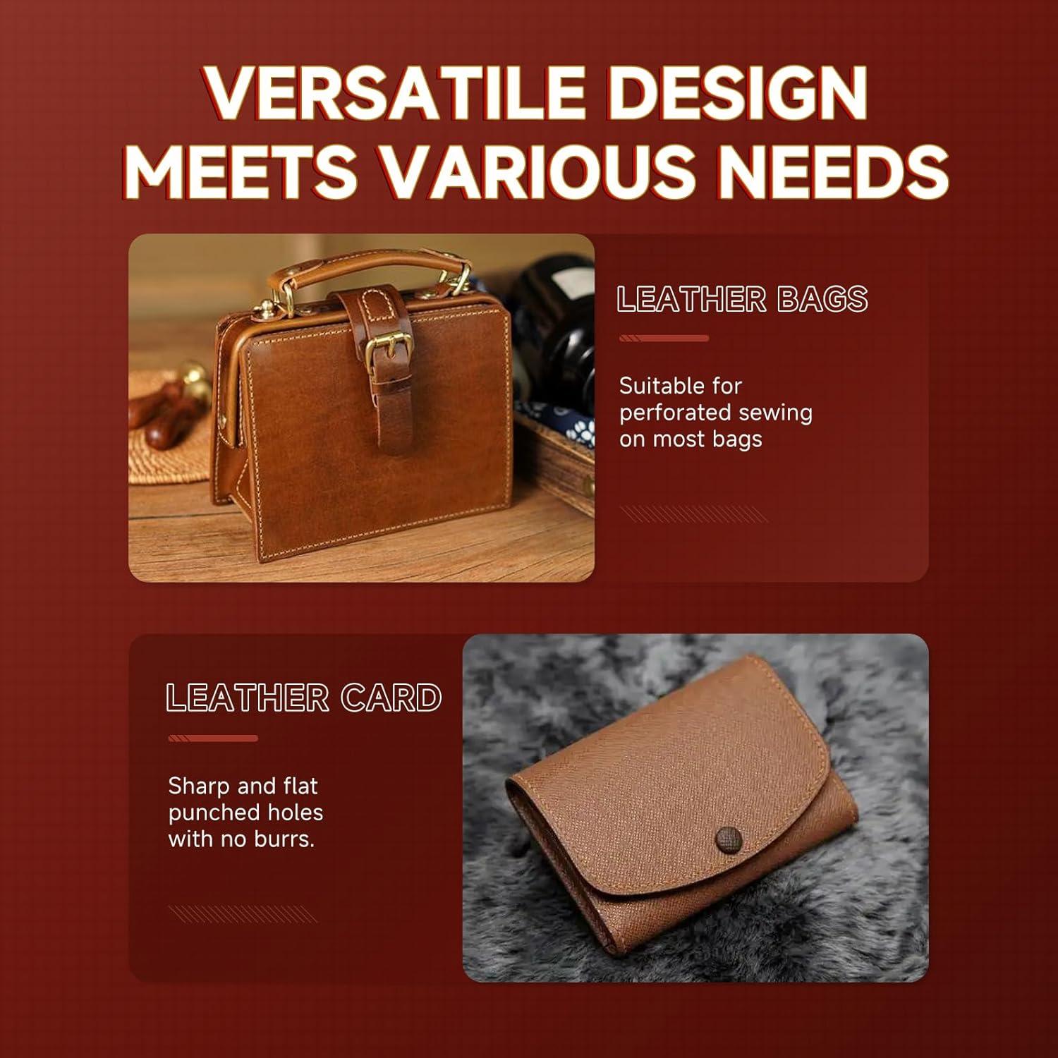 Juego de Herramientas de Perforación de Agujeros en Cuero Jyvrixa - 3 Piezas