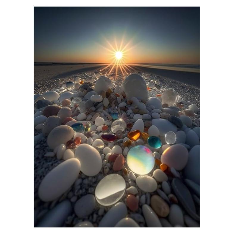 Kit de Pintura de Diamante 5D Directo HJ-3 Atardecer 40.6x50.8cm