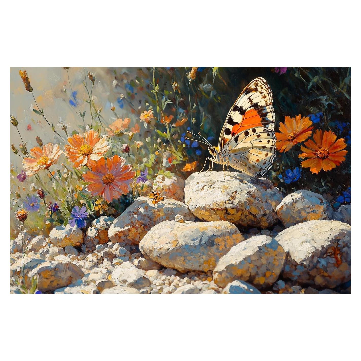 Kit de Pintar por Números KY-lunk Mariposas 40x50 cm