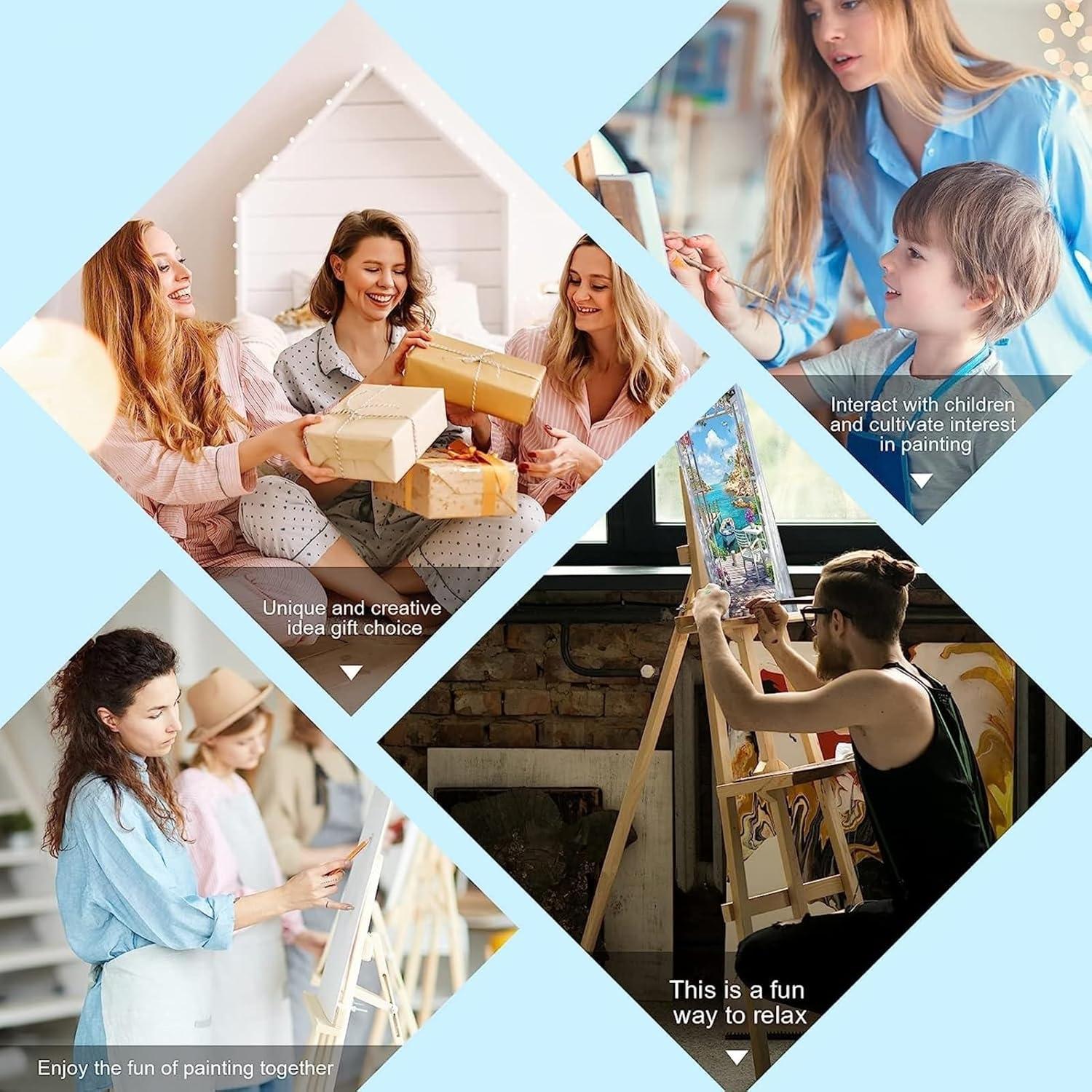 Kit de Pintar por Números KY-lunk 40.64x50.8 cm Adultos