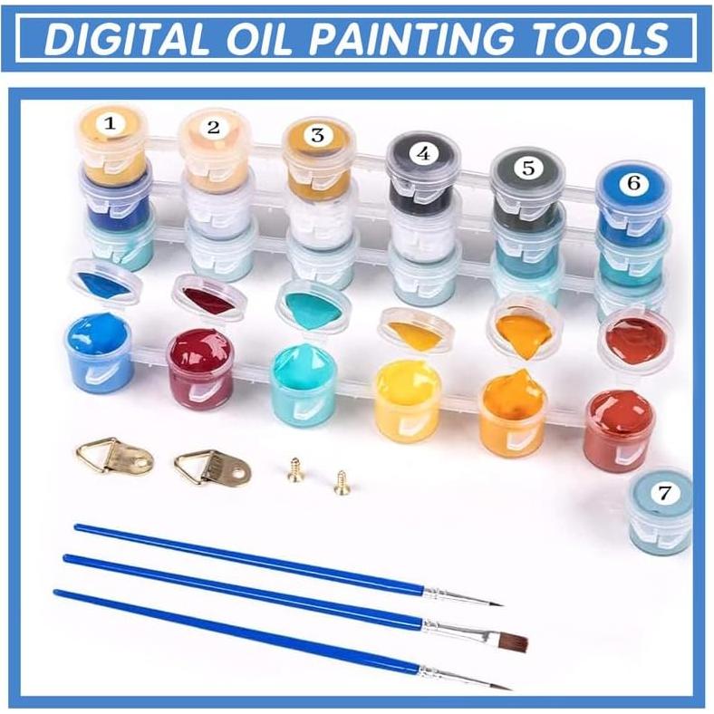 Kit de Pintura por Números KY-lunk 40x50 cm Osito