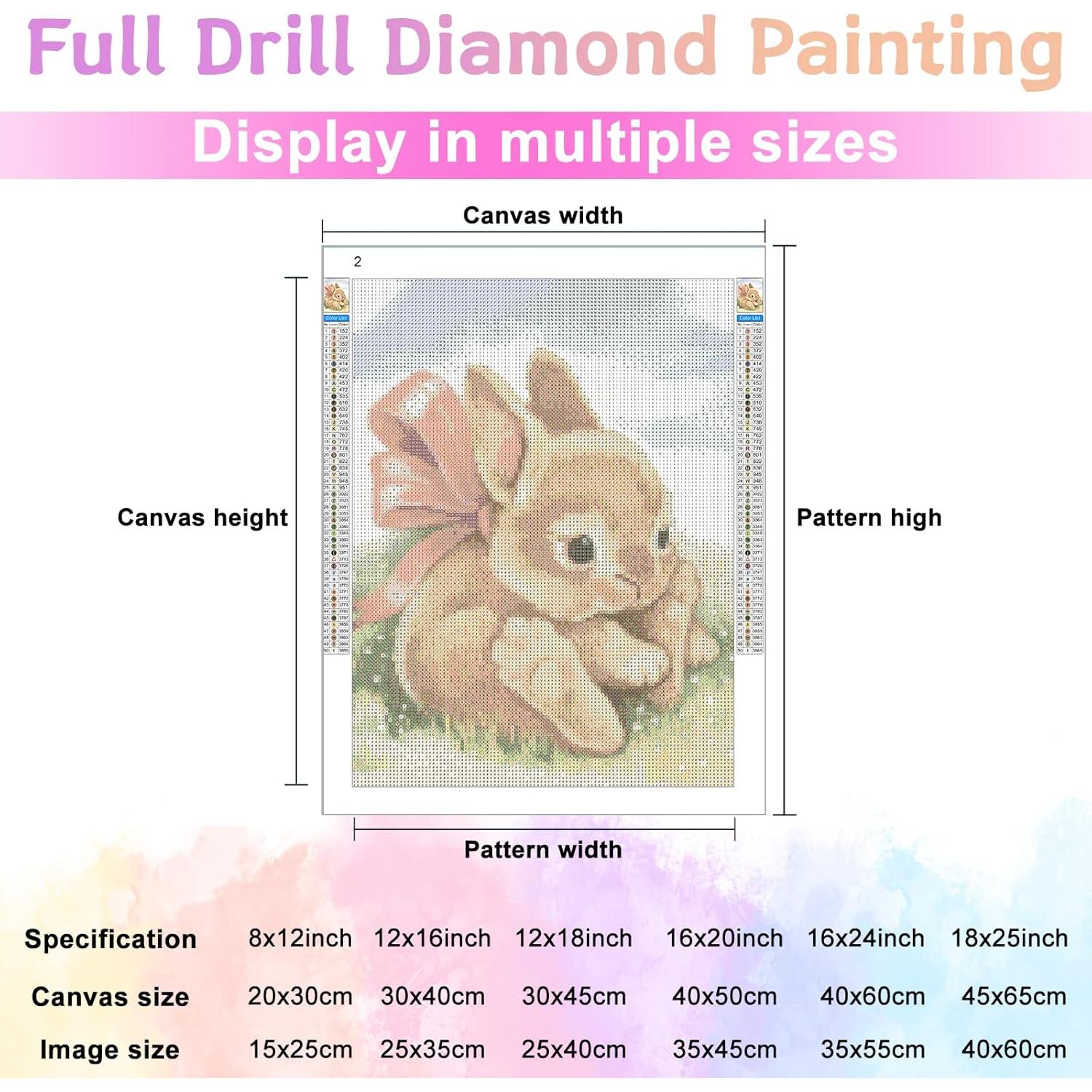 Pintura de Diamante Weatphe 50x50cm Piedras de Amor Púrpura