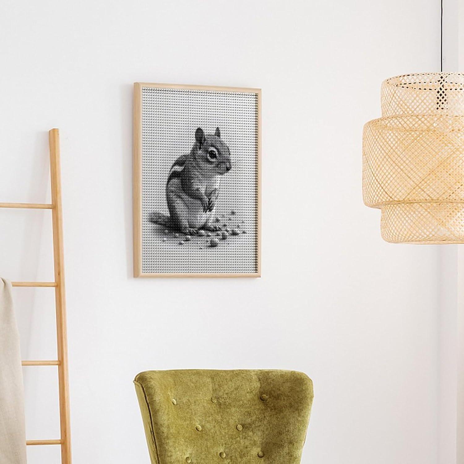 Kit de Pintura de Diamante TZTTZT Ardilla 30x40 cm para Adultos