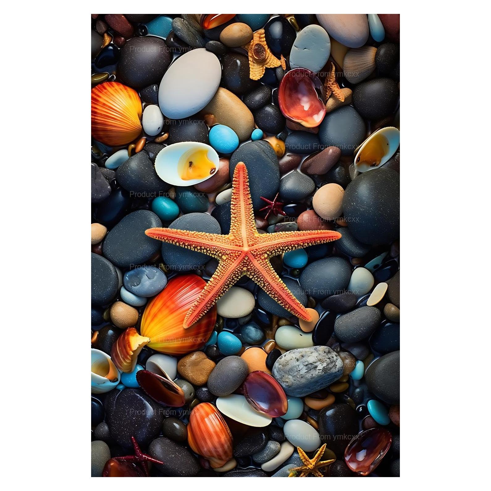 Kit de Pintura de Diamantes 5D ymkcxx Estrella de Mar 30x30 cm