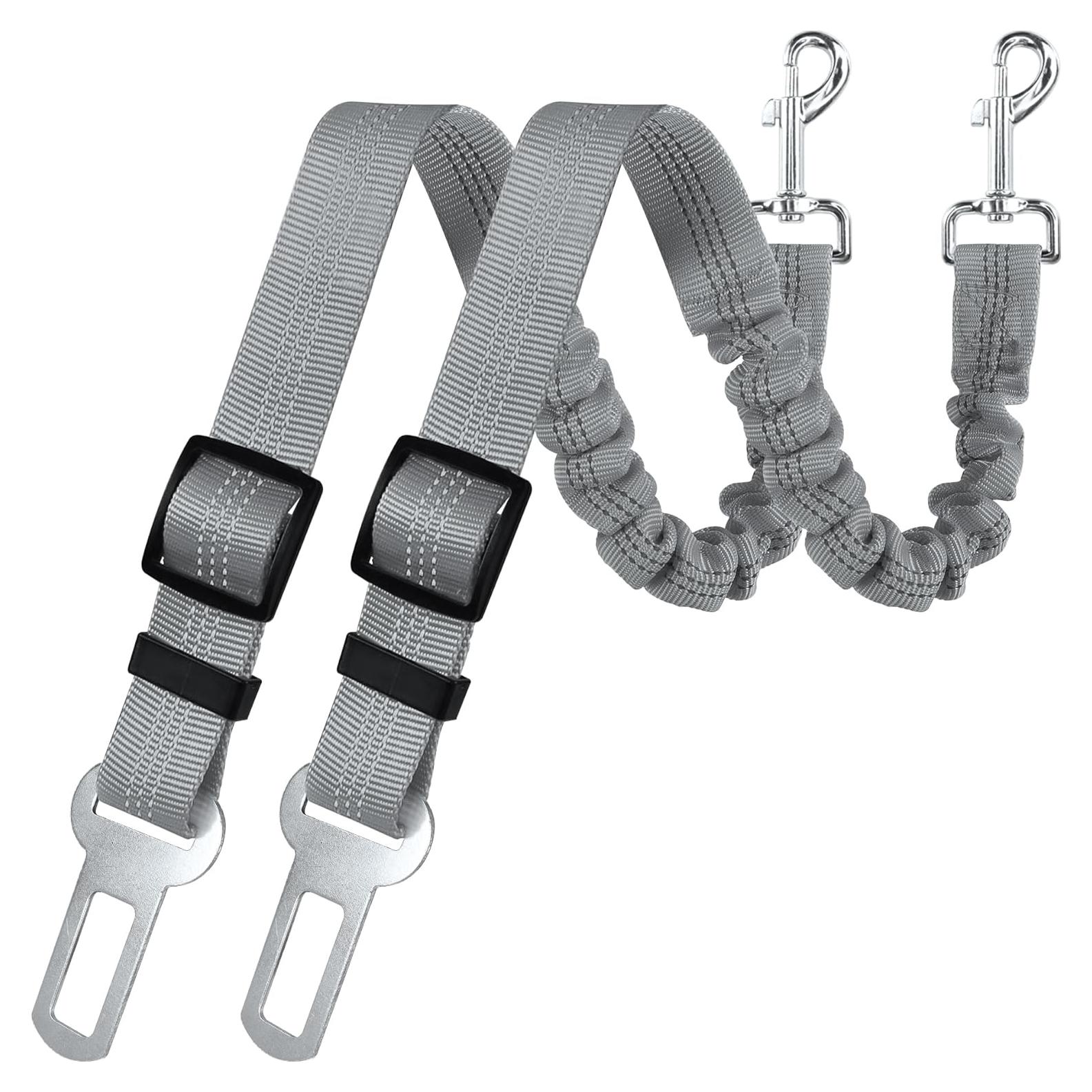 Cinturón de Seguridad para Perros YAODHAOD Ajustable Bungee 54-70cm