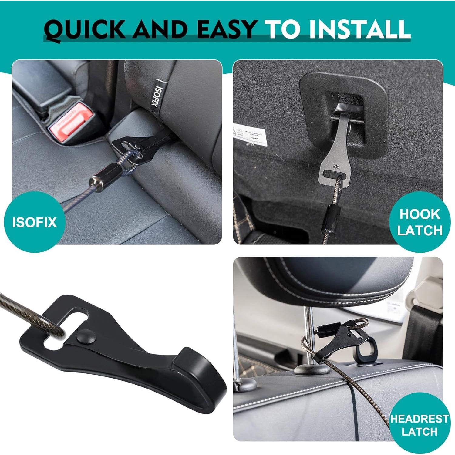 Cinturón de Seguridad para Perros Libbipaw 61 cm a Prueba de Mordeduras