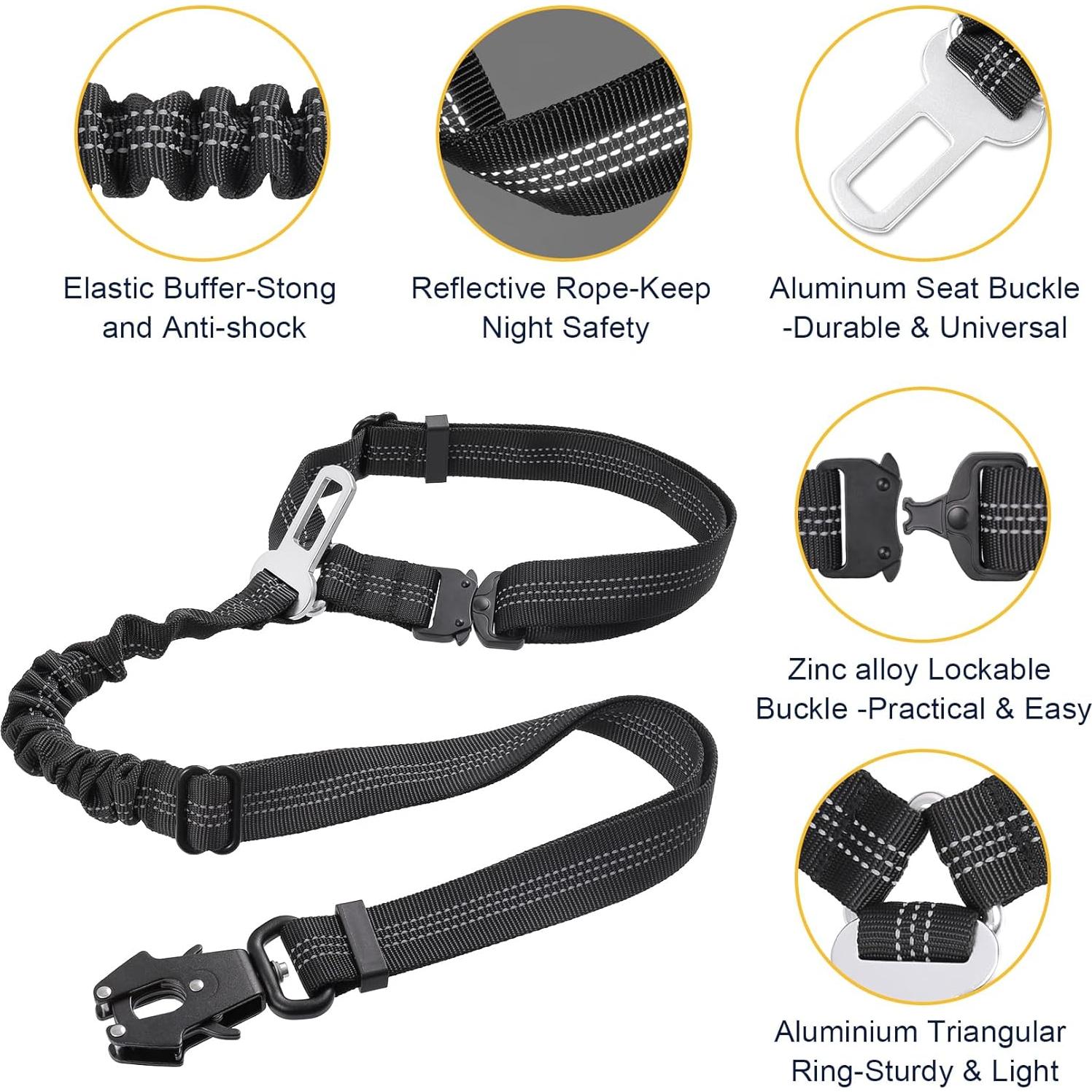 Arnés de Seguridad para Perros EXVITAL 3 en 1 Ajustable