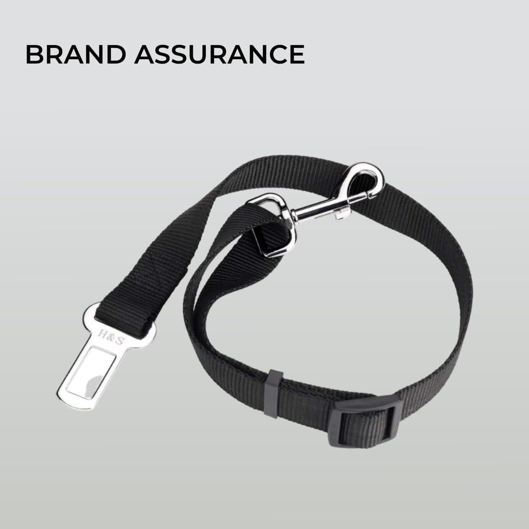 Cinturón de Seguridad para Perros H&S Ajustable Nylon 49-77cm