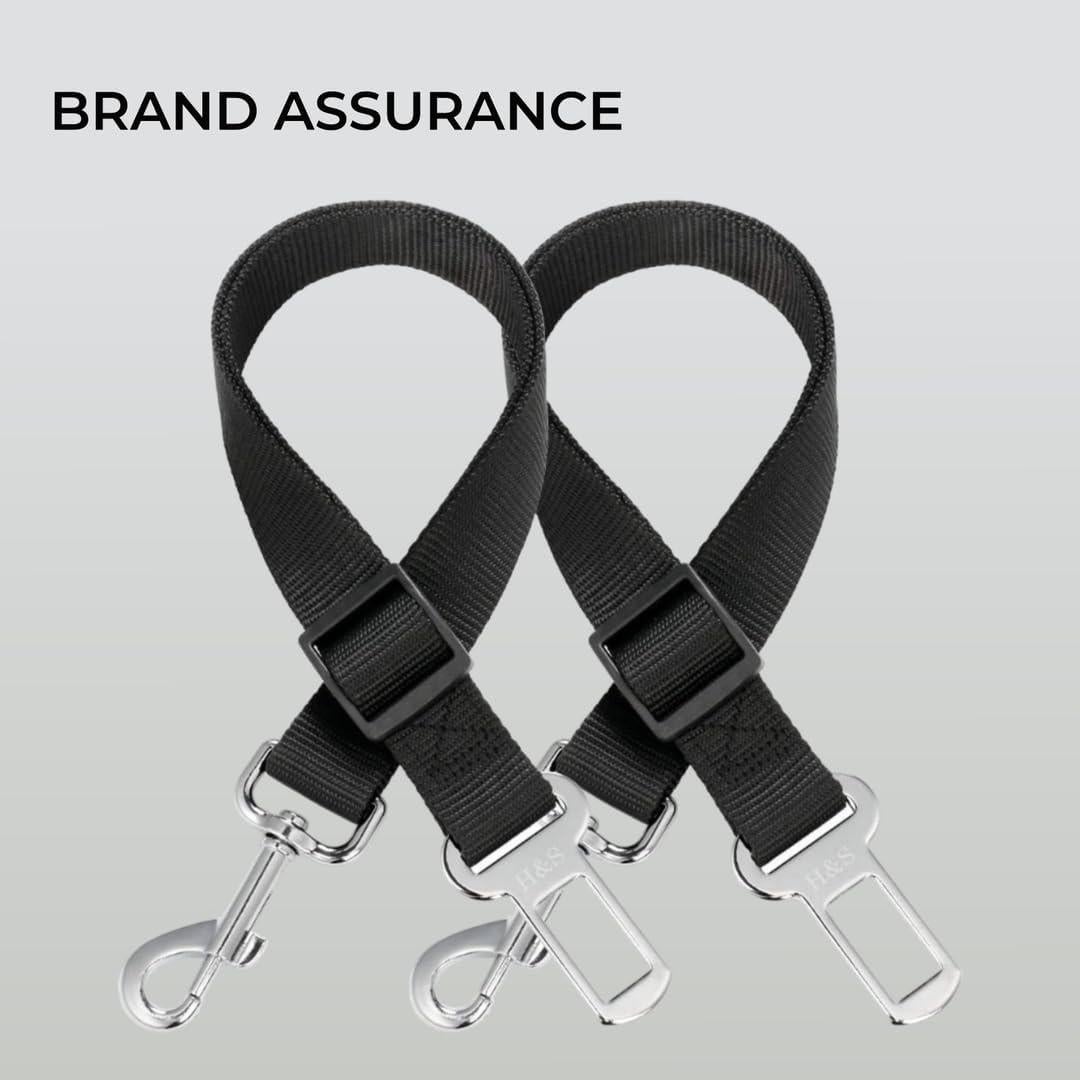 Cinturón de Seguridad para Perros H&S Ajustable Nylon 49-77cm