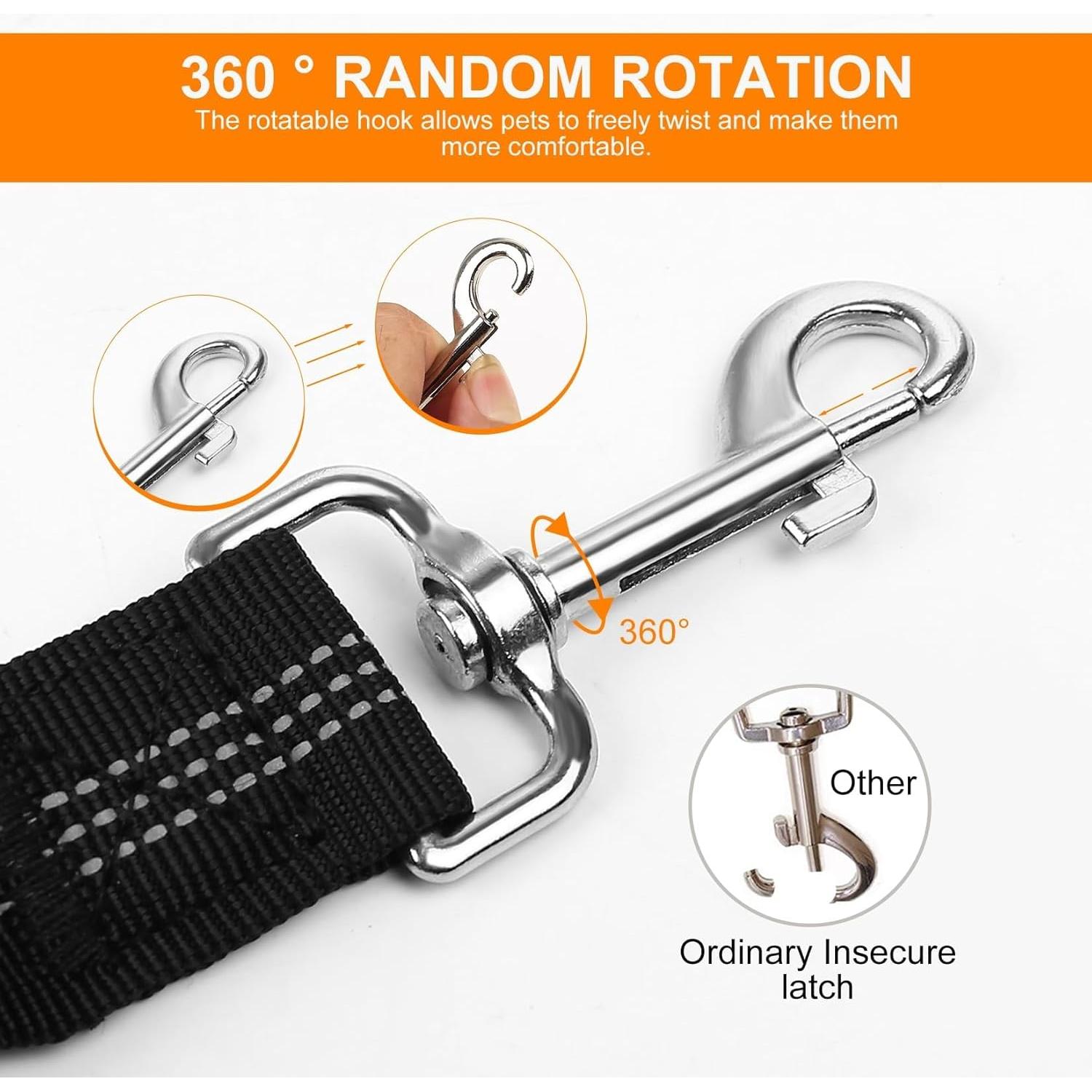 Cinturón de Seguridad para Perros Bubflkbg Ajustable 54-74 cm