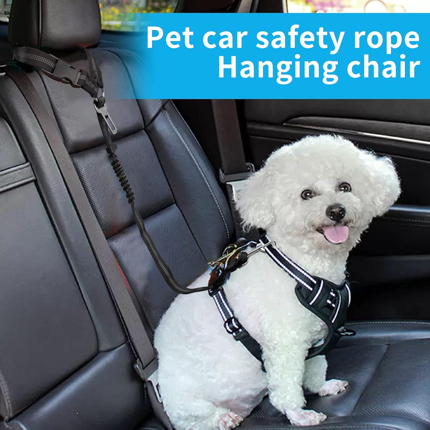 Cinturón de Seguridad para Perros Bubflkbg Ajustable 54-74 cm