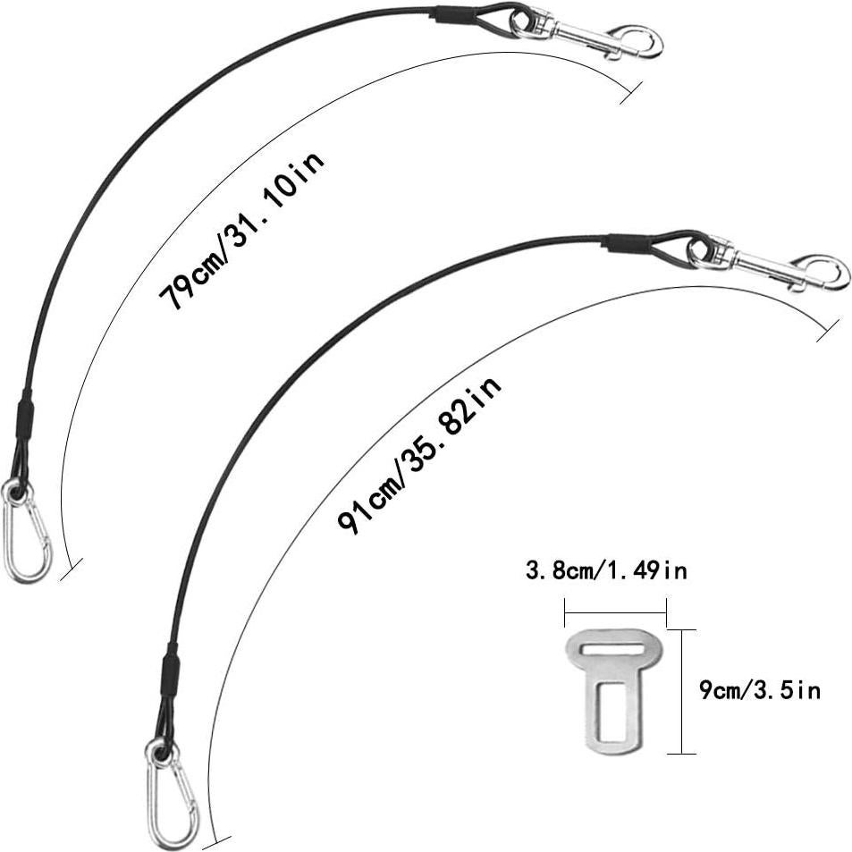 Cinturón de Seguridad para Perros YuCool 76.2 y 88.9 cm