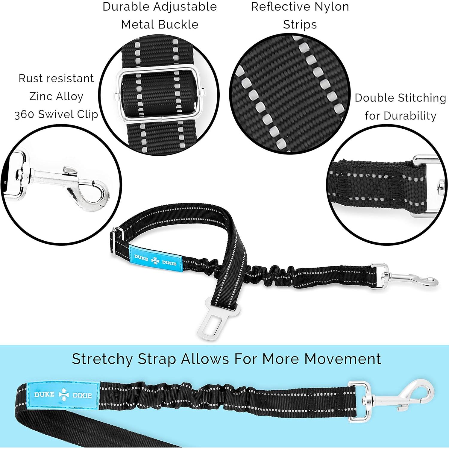 Cinturón de Seguridad para Mascotas Duke & Dixie - Ajustable 66-109 cm