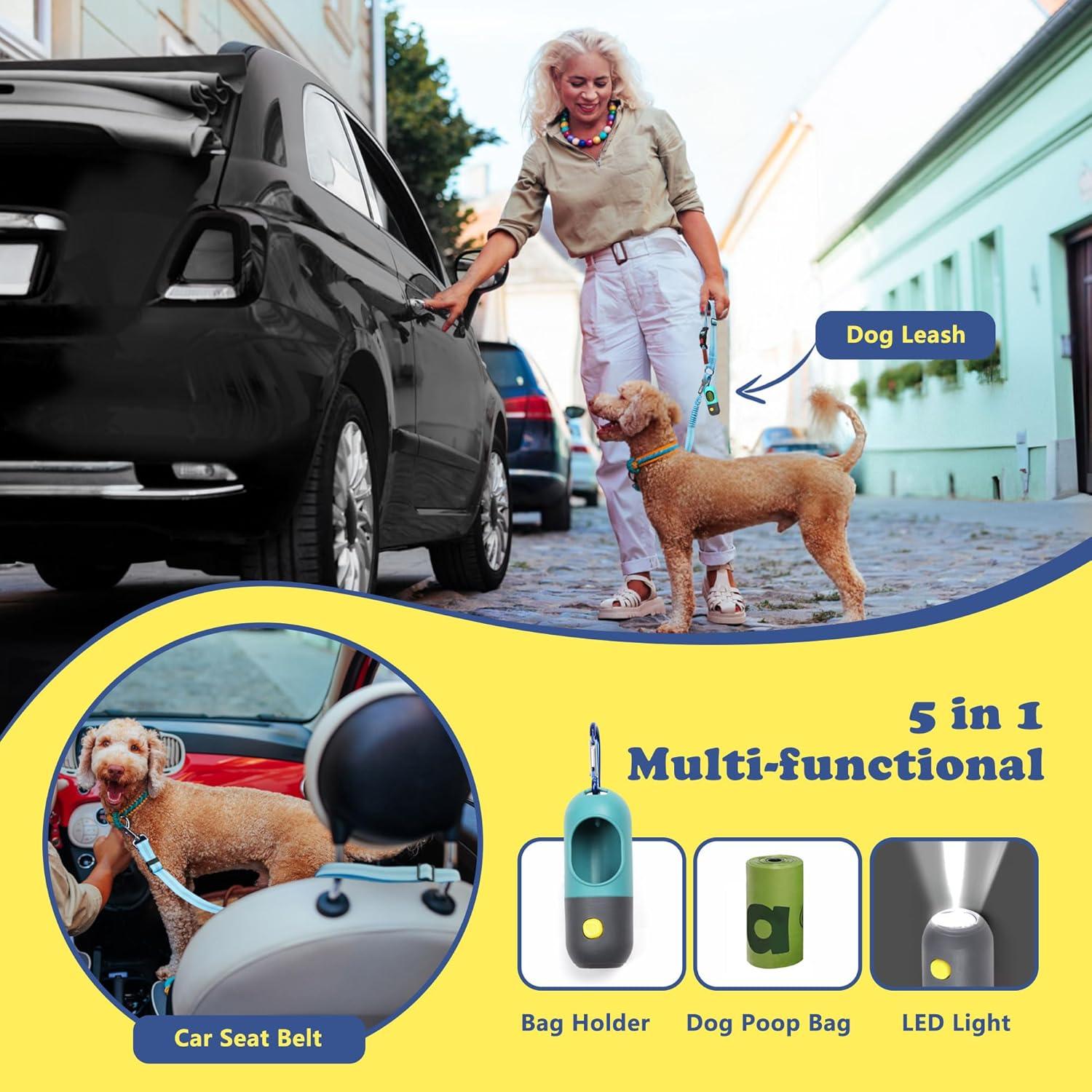 Cinturón de Seguridad para Perros IPETBA Ajustable Azul