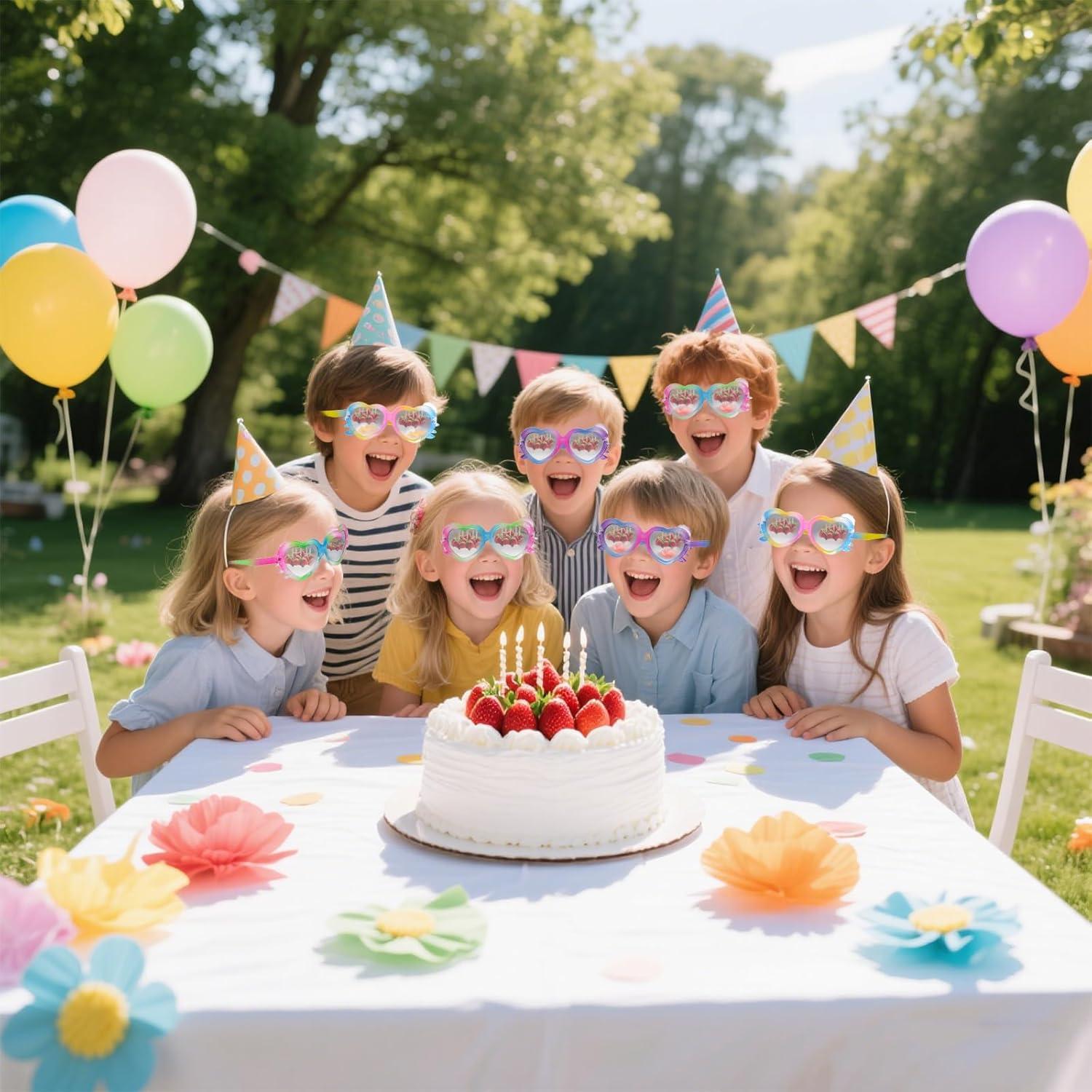 Gafas de sol redondas de flores para niños - 3 piezas UV