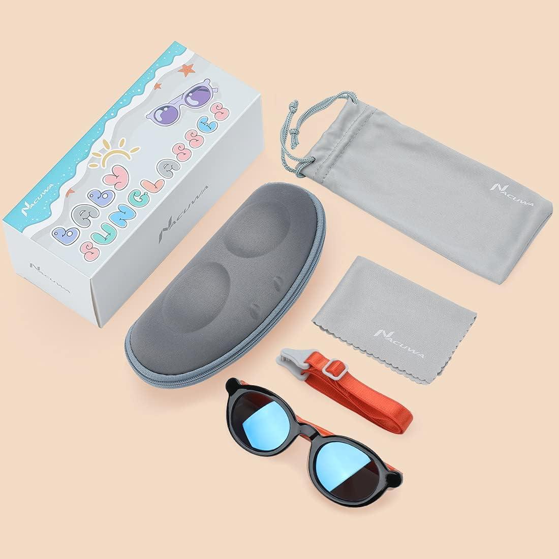 Gafas de Sol Nacuwa UV400 para Bebés 0-2 Años - Incluye Estuche