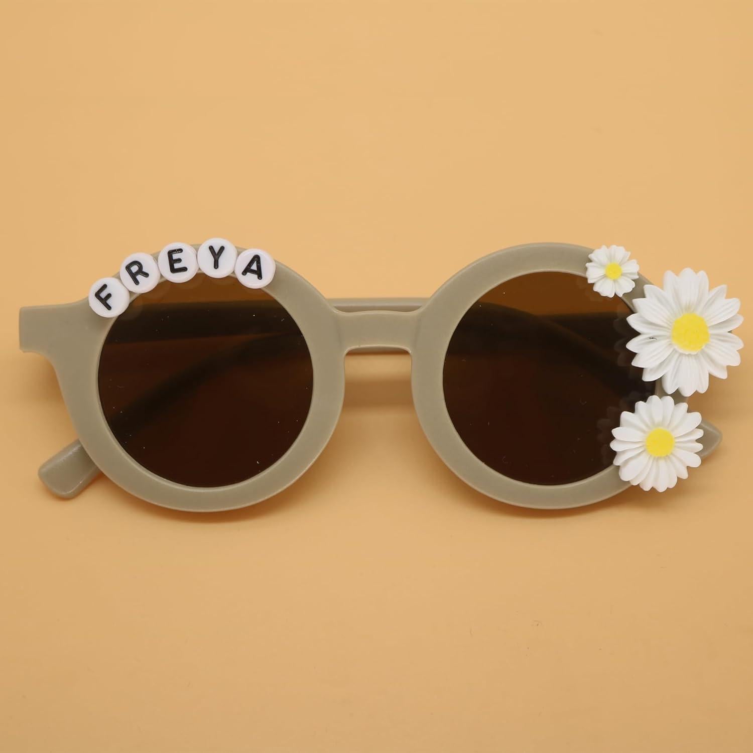 Gafas de sol personalizadas Deneo con flores para niños