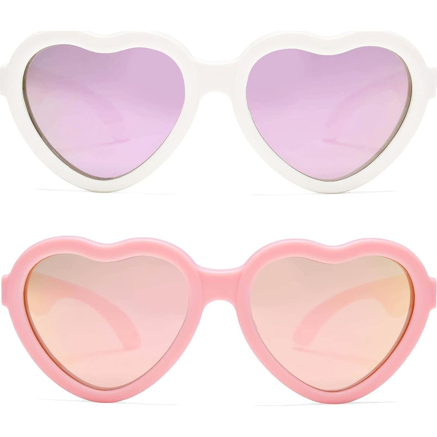 Gafas de sol polarizadas Hycredi Baby en forma de corazón 0-24 meses