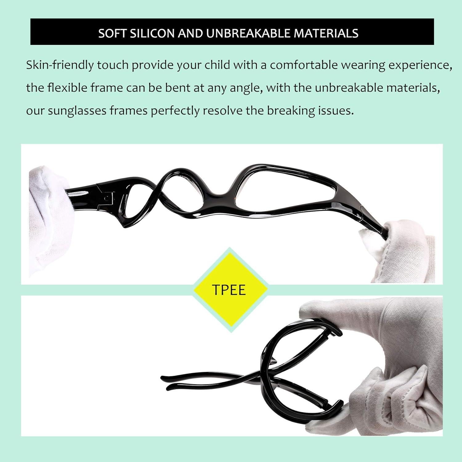 Gafas de sol polarizadas Hycredi Baby en forma de corazón 0-24 meses