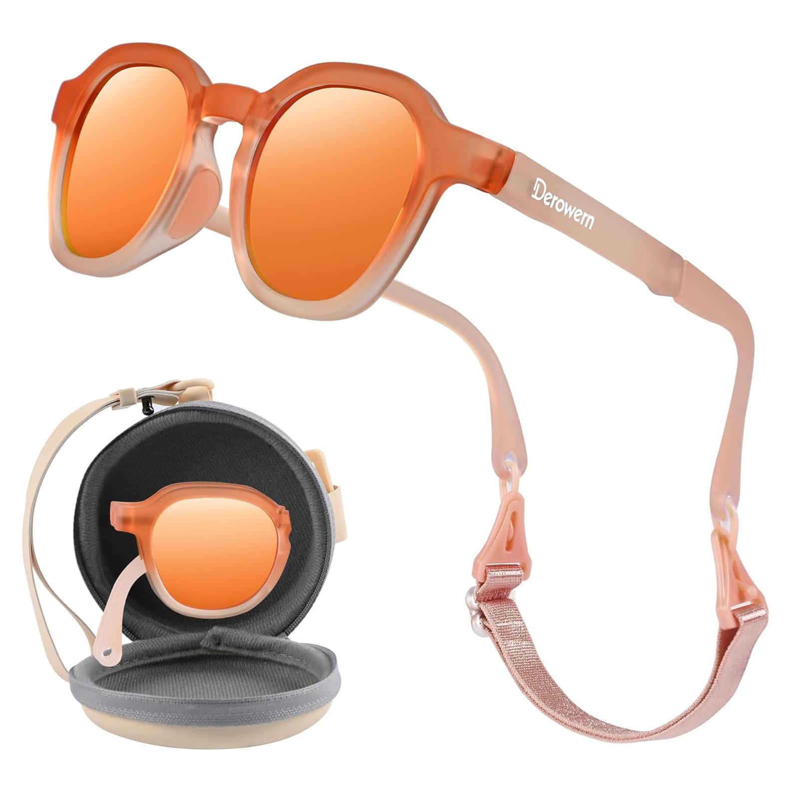 Gafas de sol para niños Derowern UV400 con correa ajustable