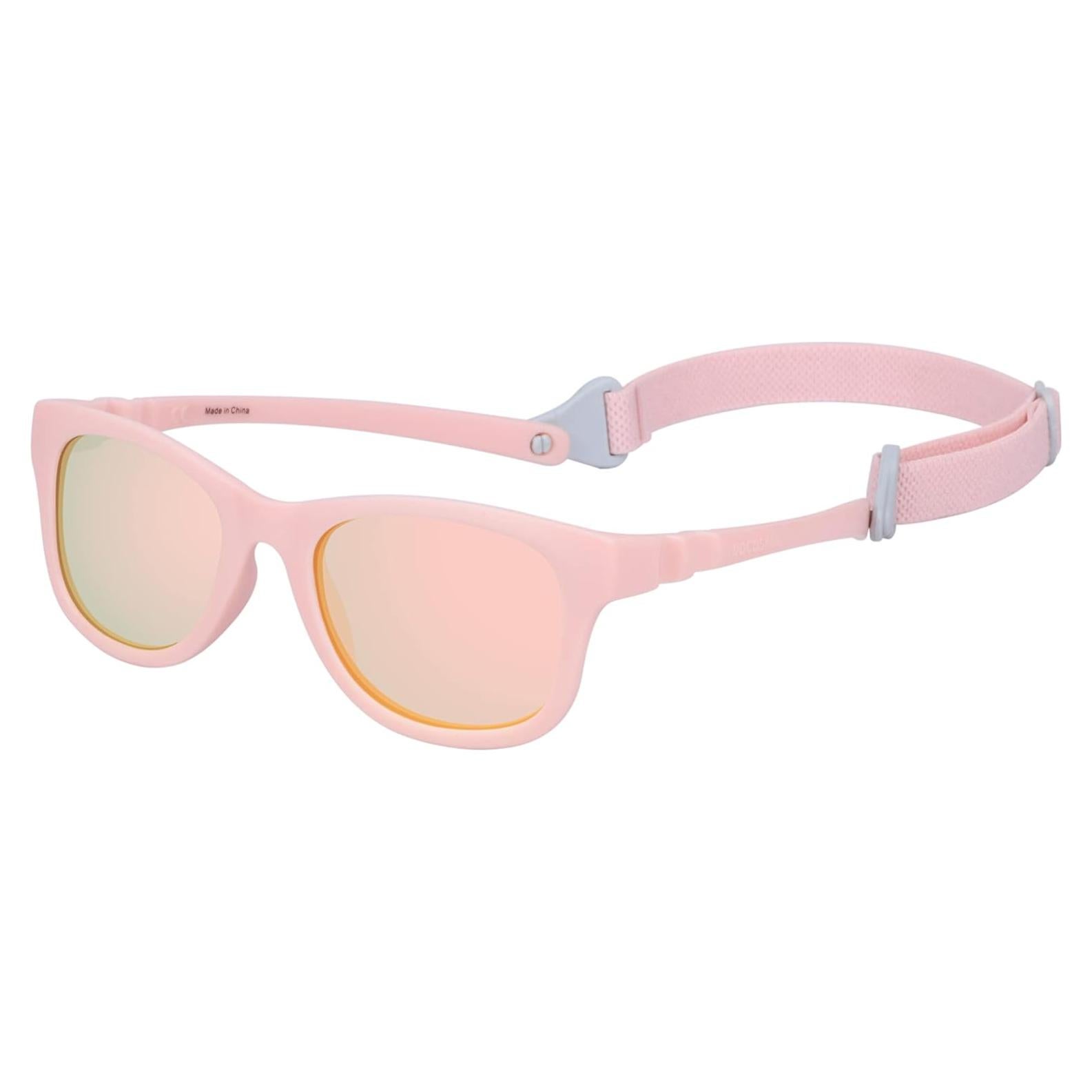 Gafas de sol COCOSAND para bebés 0-12 meses protección UV rosa