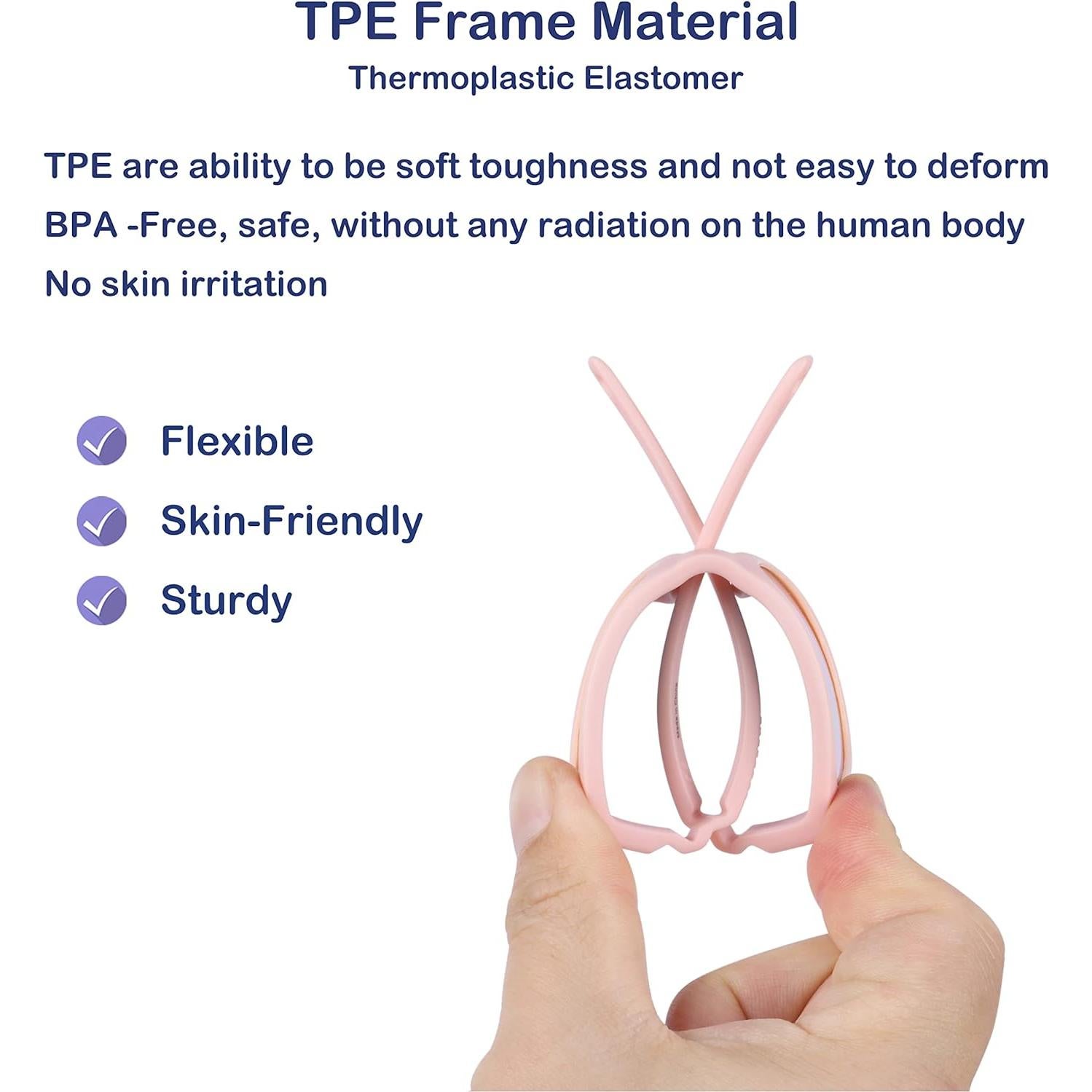 Gafas de sol COCOSAND para bebés 0-12 meses protección UV rosa