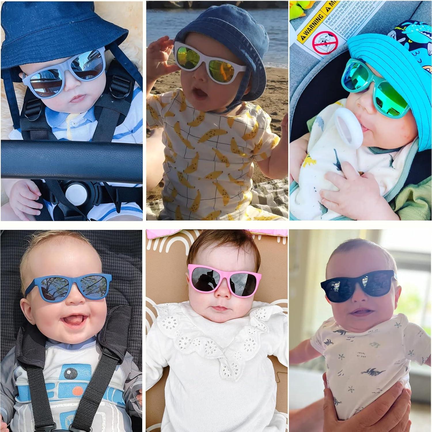 Gafas de sol polarizadas Hycredi para bebés 0-18 meses UV 100%