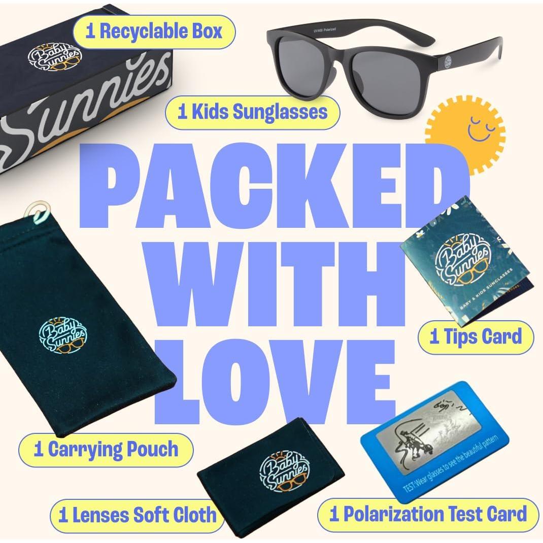 Gafas de Sol Polarizadas Baby Sunnies para Niños 3-8 Años