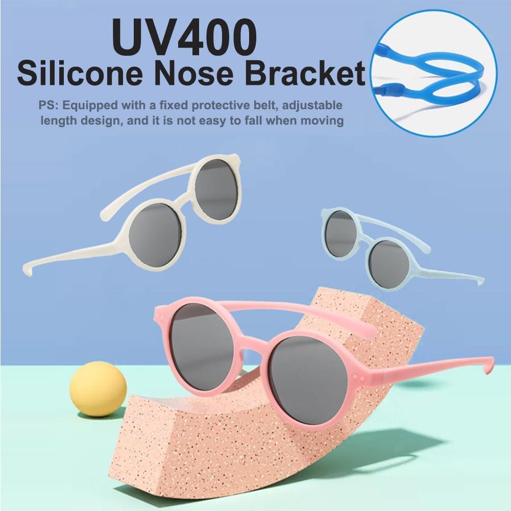 Gafas de sol polarizadas UV400 para bebés FBHLZ con banda